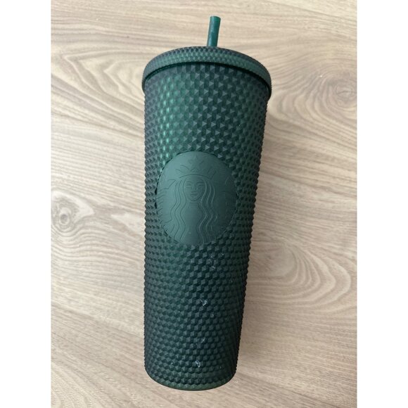 Starbucks Studded Green 24 ounce oz Tumbler Cold Cup - Picture 1 of 3